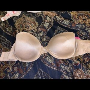 Nude strapless bra